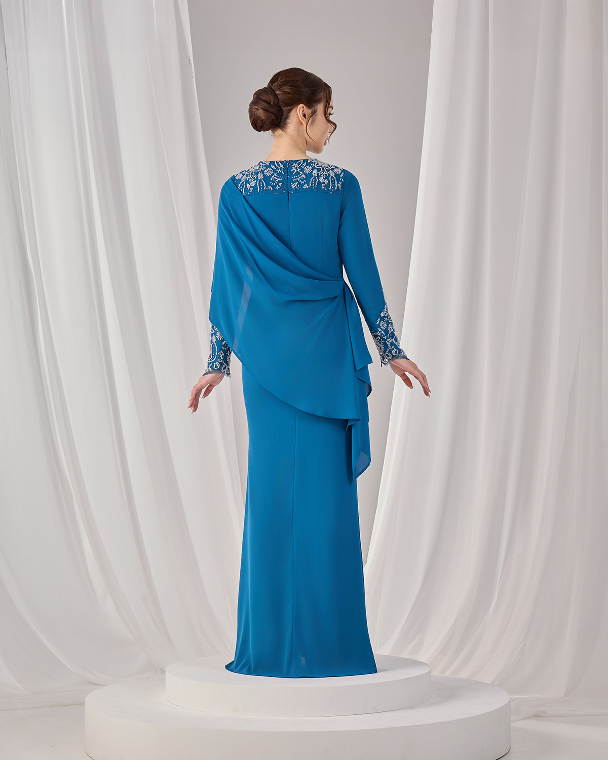 ZAYRA DRESS (TEAL BLUE)