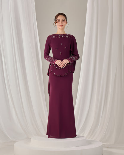 ZAYRA DRESS (PURPLE PLUM)