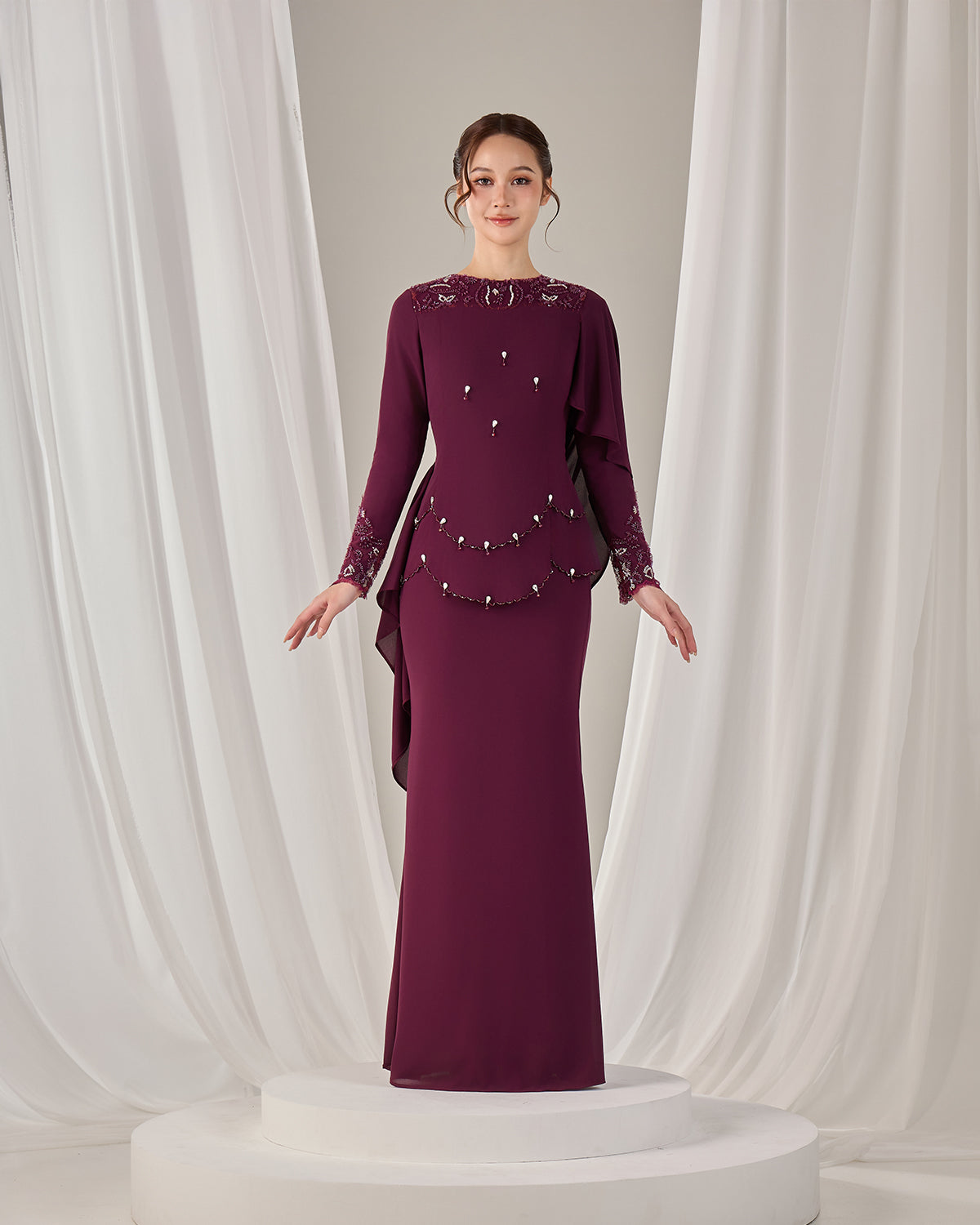 ZAYRA DRESS (PURPLE PLUM)
