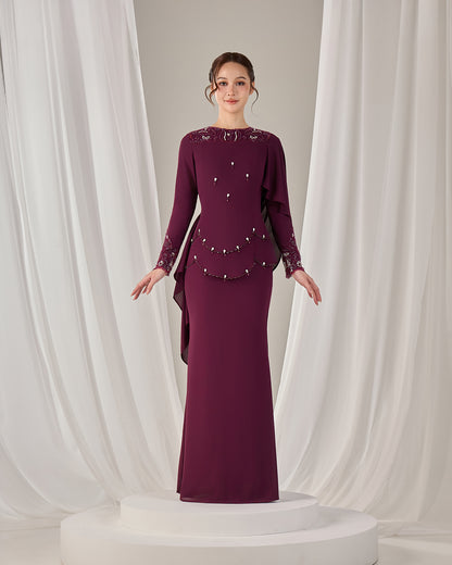 ZAYRA DRESS (PURPLE PLUM)