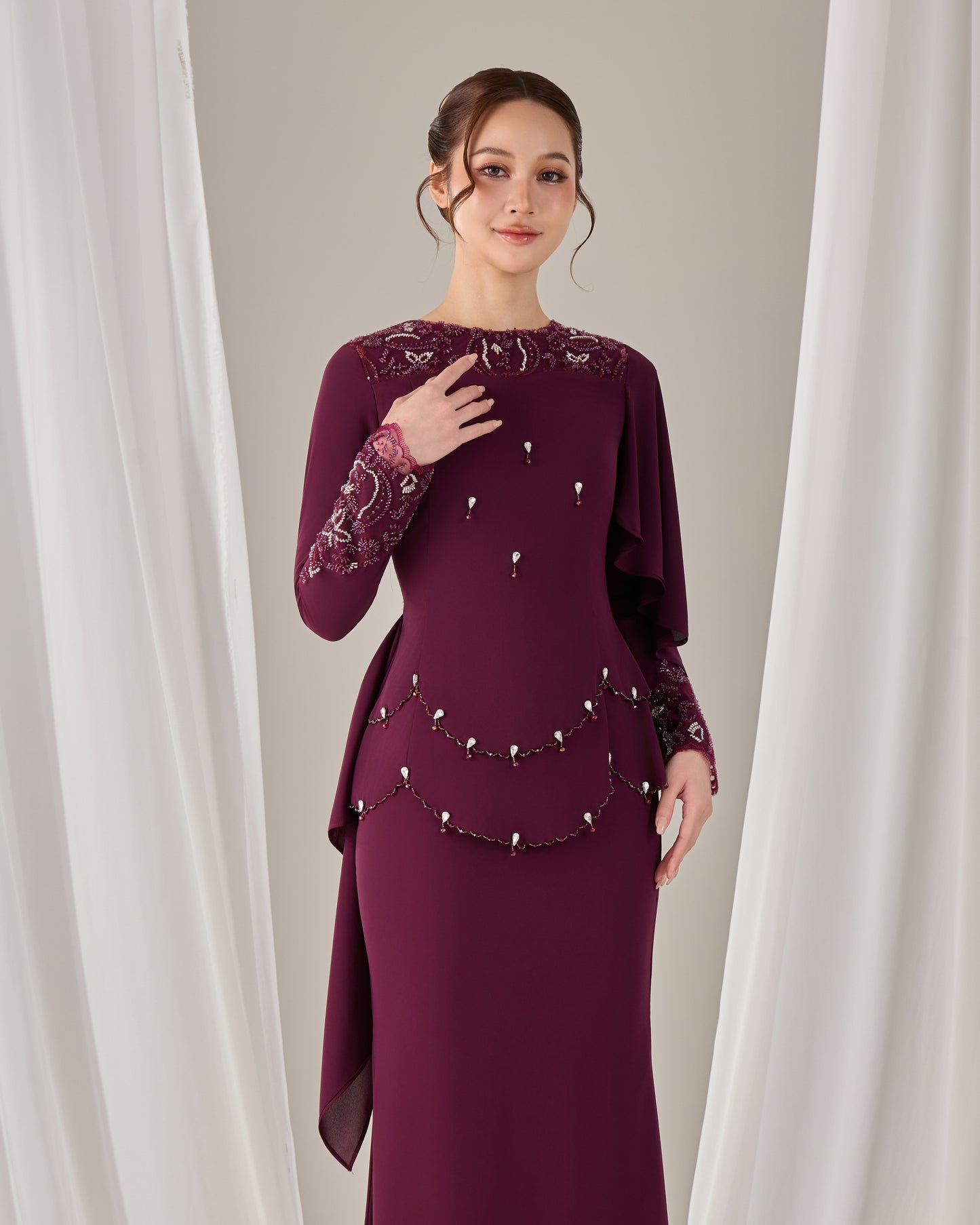 ZAYRA DRESS (PURPLE PLUM)