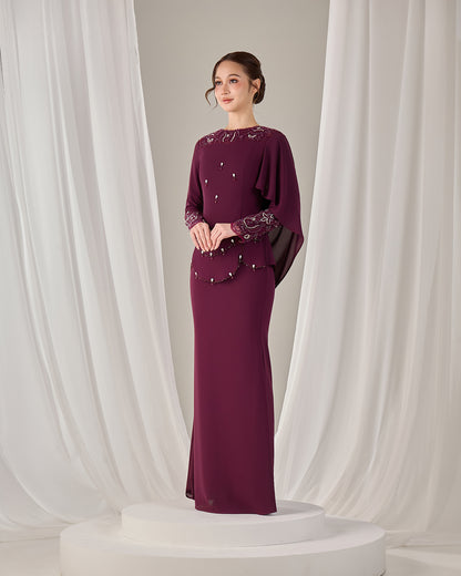 ZAYRA DRESS (PURPLE PLUM)