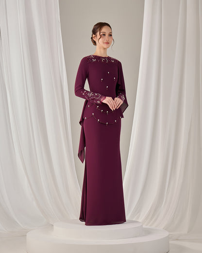 ZAYRA DRESS (PURPLE PLUM)