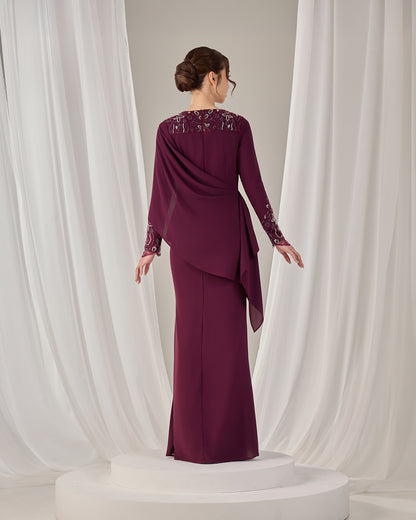 ZAYRA DRESS (PURPLE PLUM)