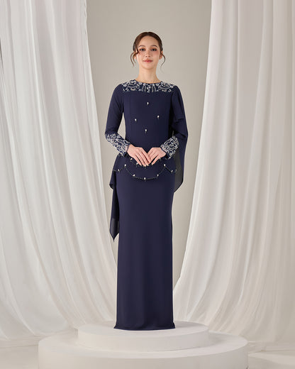 ZAYRA DRESS (NAVY BLUE)