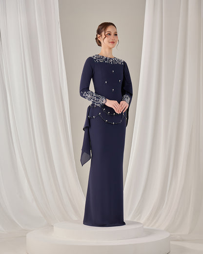 ZAYRA DRESS (NAVY BLUE)