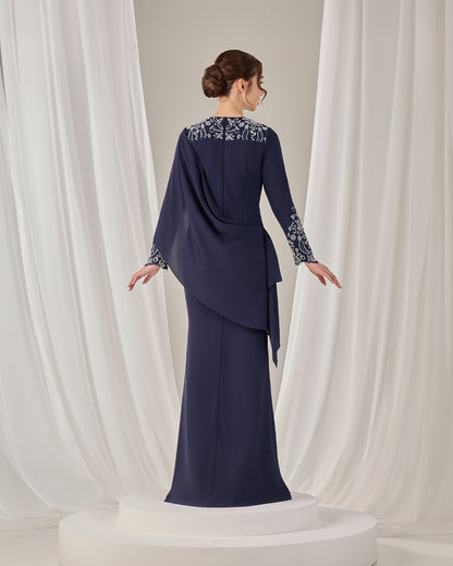 ZAYRA DRESS (NAVY BLUE)