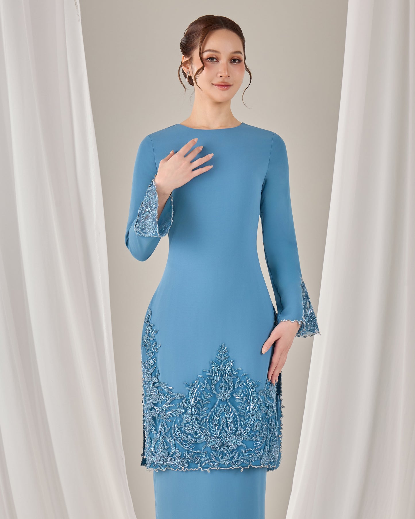 MINOR DEFECT NOURIE KURUNG (DIAMOND TEAL BLUE)