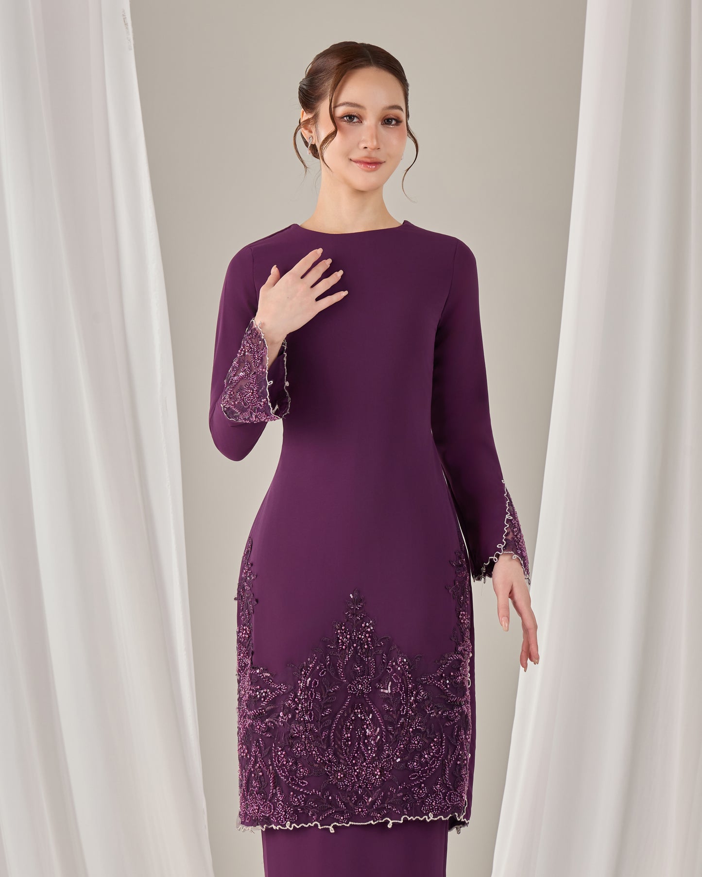 NOURIE KURUNG (DARK PURPLE)