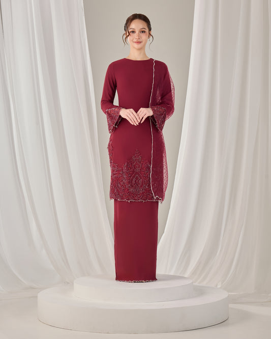 NOURIE KURUNG (BURGUNDY)