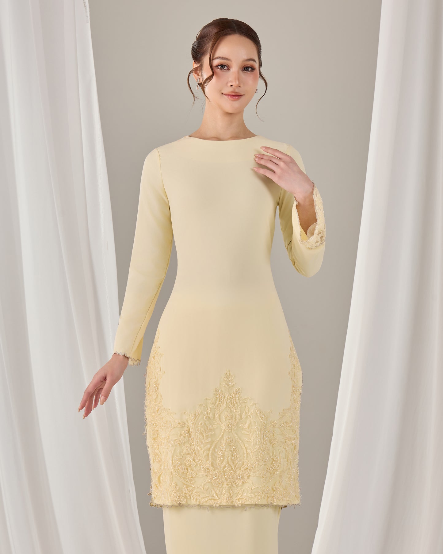 NOURIE KURUNG (LIGHT YELLOW)