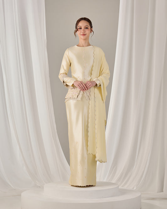 KATHRYN MINI KURUNG (SOFT YELLOW)