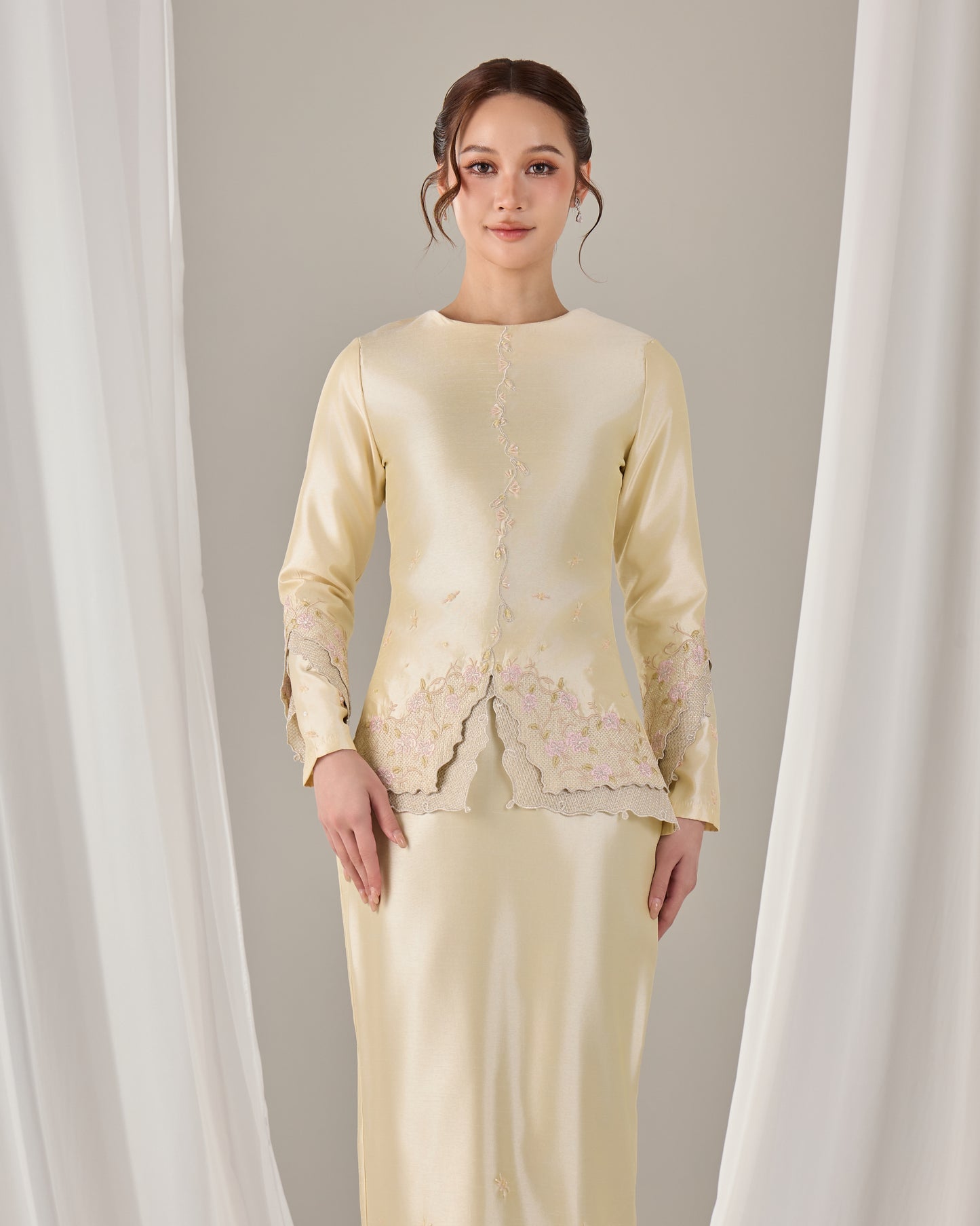 KATHRYN MINI KURUNG (SOFT YELLOW)