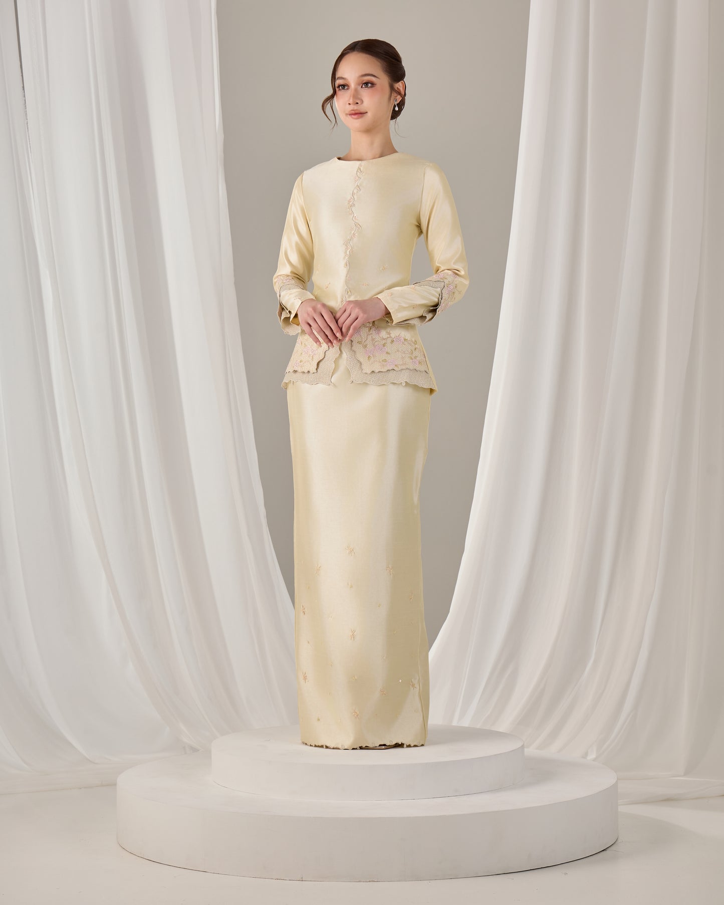 KATHRYN MINI KURUNG (SOFT YELLOW)