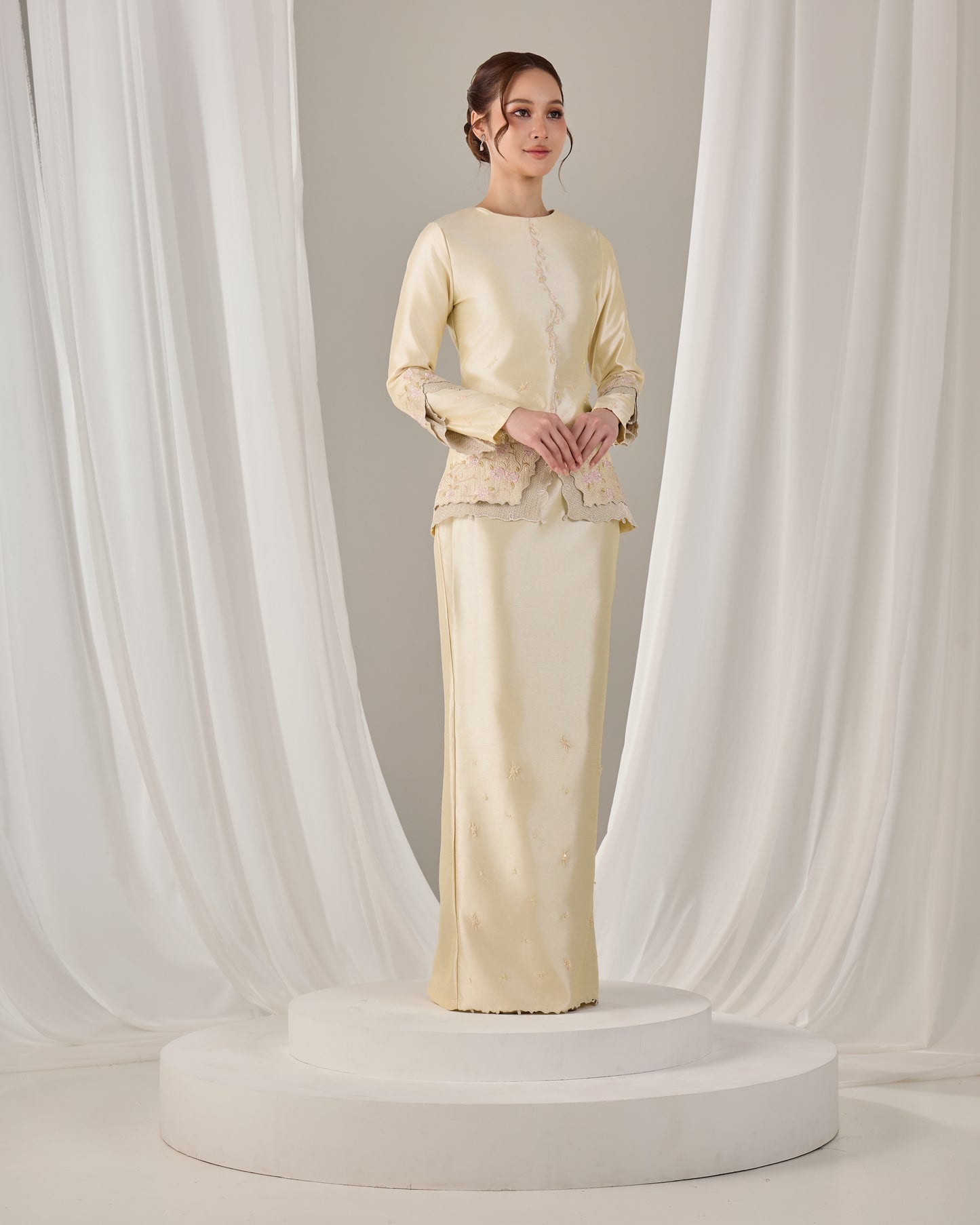 KATHRYN MINI KURUNG (SOFT YELLOW)