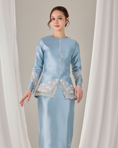 MINOR DEFECT KATHRYN MINI KURUNG (MISTY BLUE)
