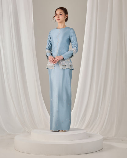 KATHRYN MINI KURUNG (MISTY BLUE)