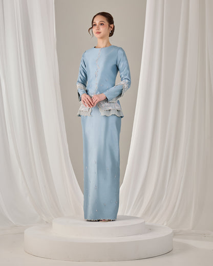MINOR DEFECT KATHRYN MINI KURUNG (MISTY BLUE)