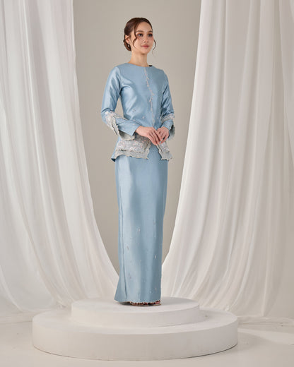 MINOR DEFECT KATHRYN MINI KURUNG (MISTY BLUE)