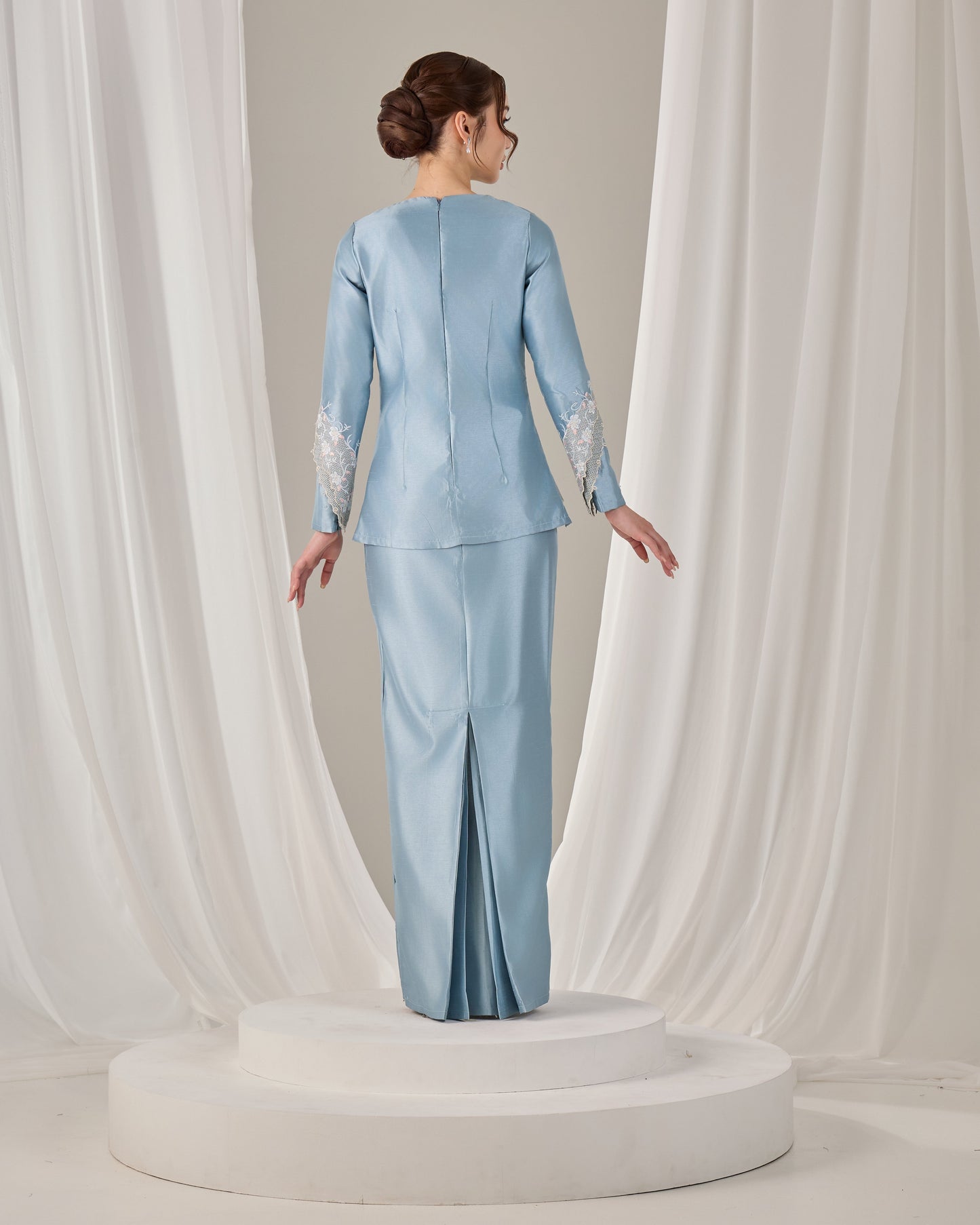 MINOR DEFECT KATHRYN MINI KURUNG (MISTY BLUE)