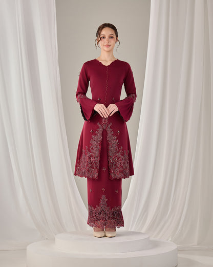 HAURA KURUNG (BURGUNDY)