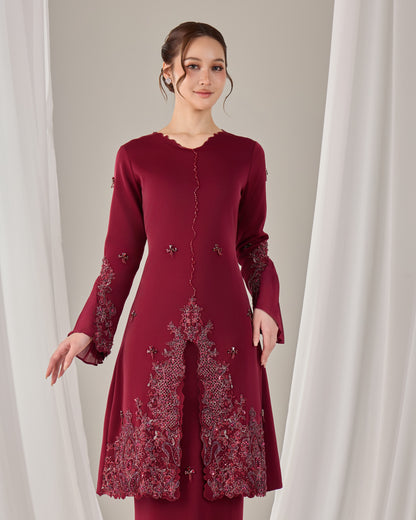 HAURA KURUNG (BURGUNDY)