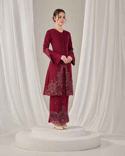 HAURA KURUNG (BURGUNDY)