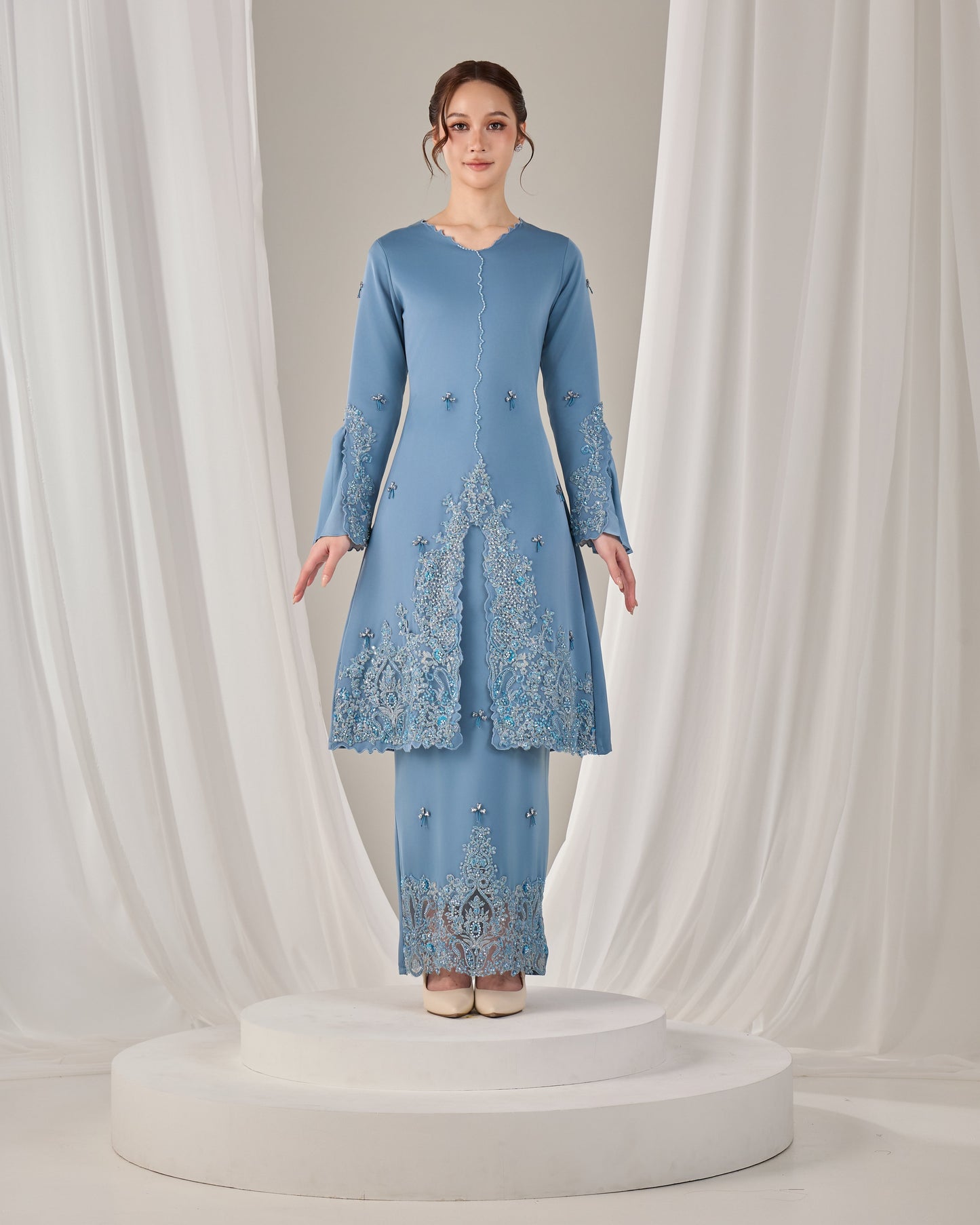 MINOR DEFECT HAURA KURUNG (DIAMOND TEAL BLUE)