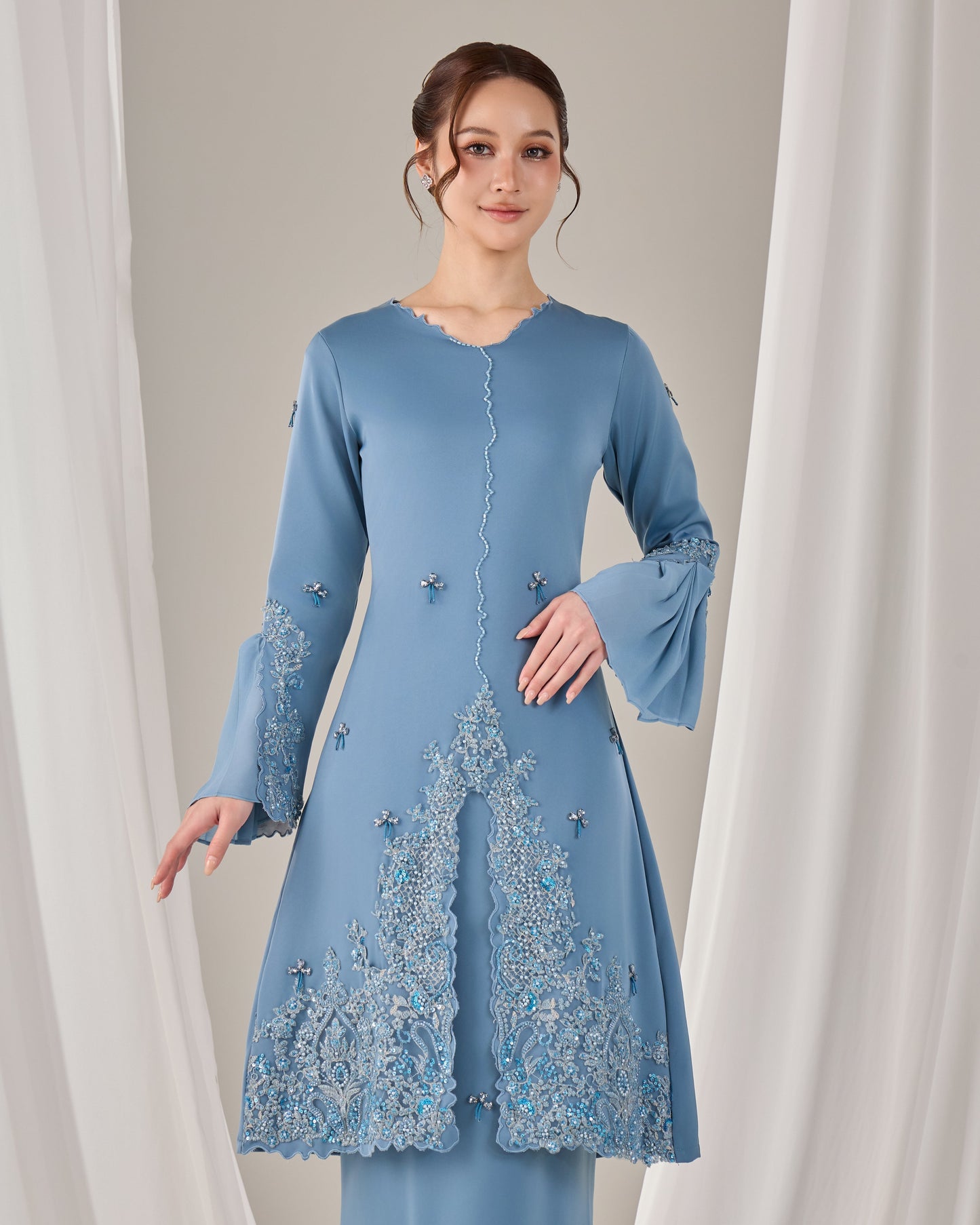 MINOR DEFECT HAURA KURUNG (DIAMOND TEAL BLUE)