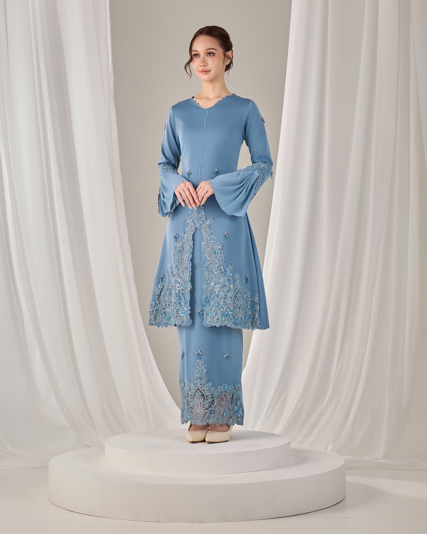MINOR DEFECT HAURA KURUNG (DIAMOND TEAL BLUE)