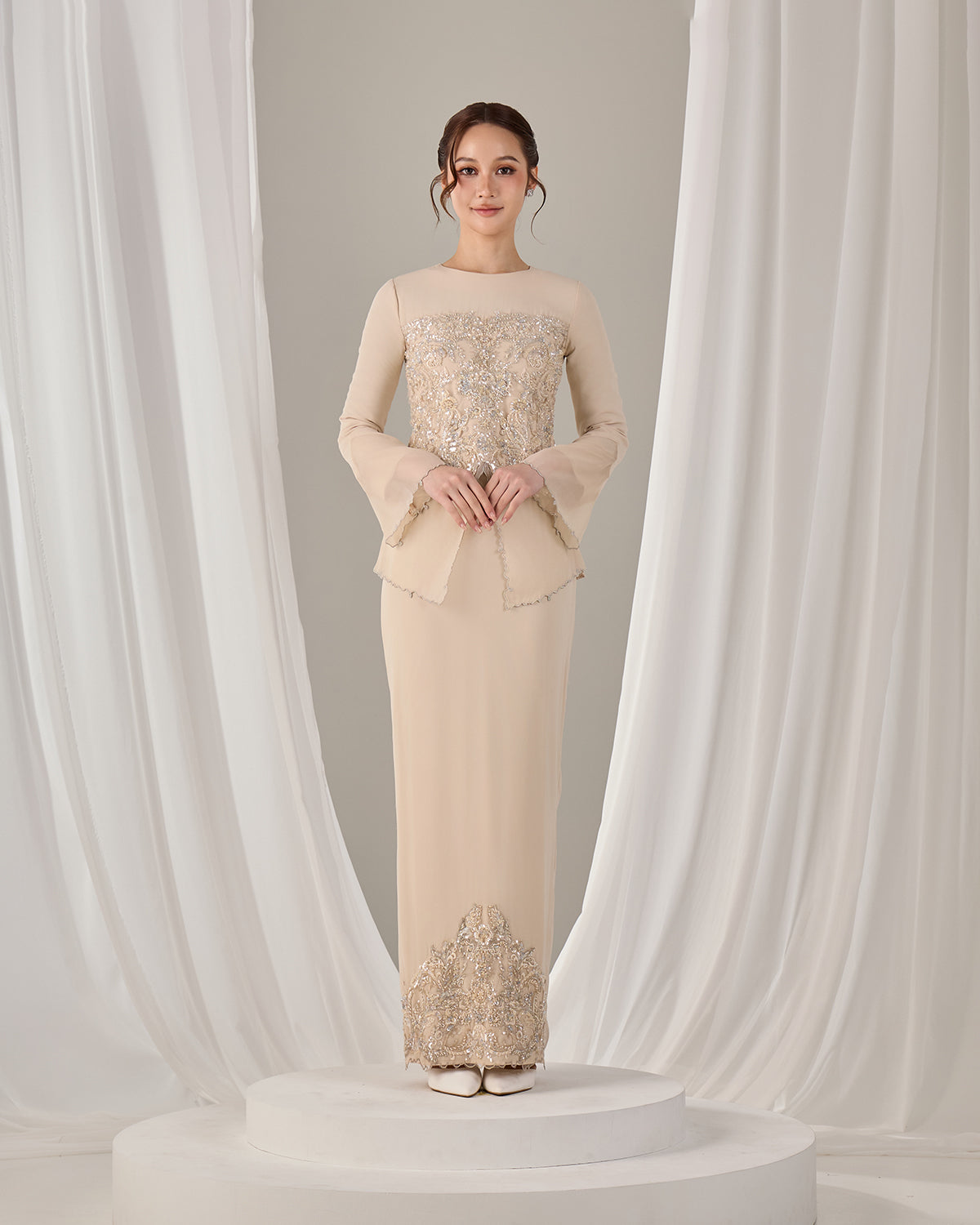 MINOR DEFECT SERENE KURUNG (CHAMPAGNE)