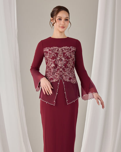 SERENE KURUNG (BURGUNDY)