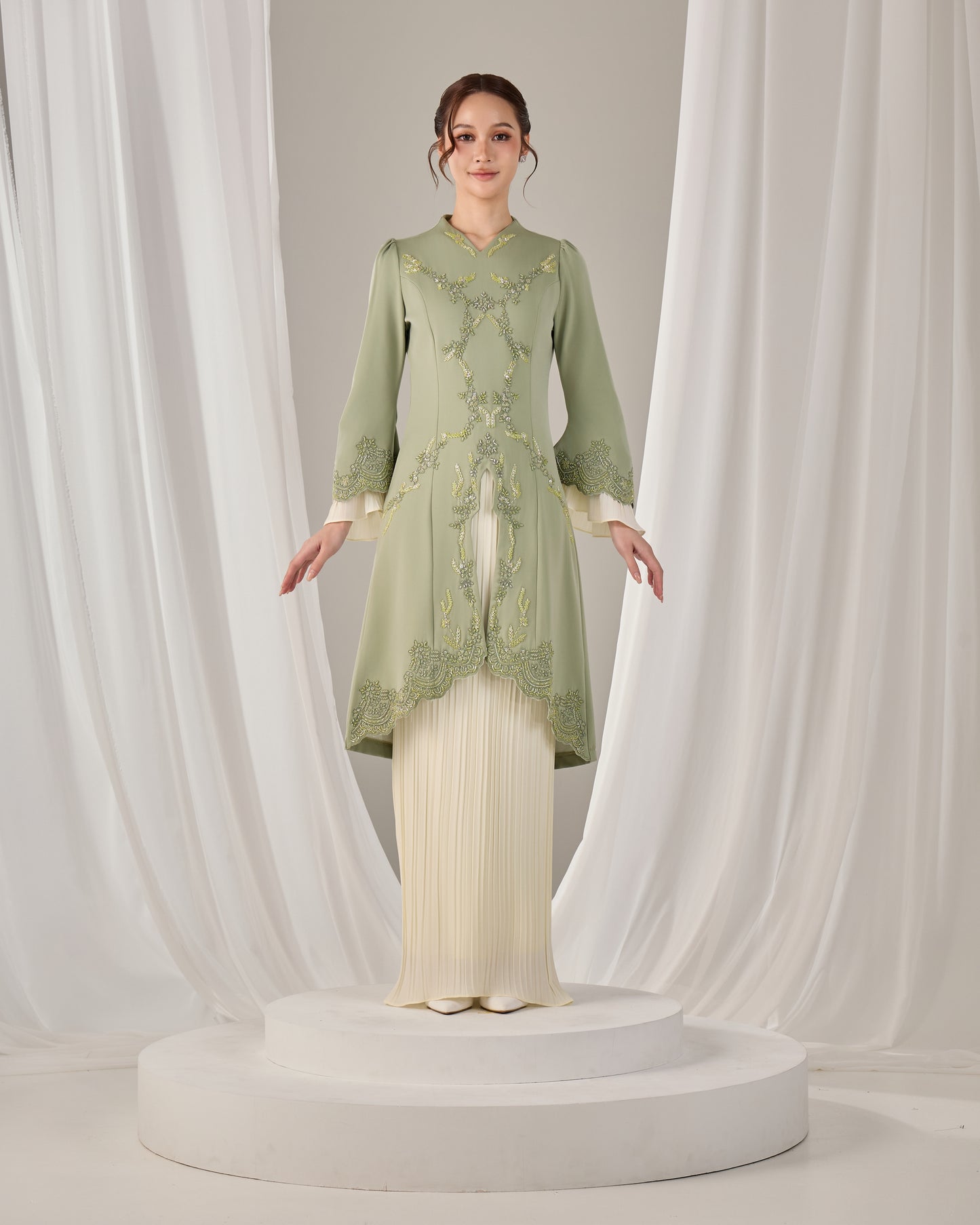 ISYRA KURUNG (SAGE GREEN)