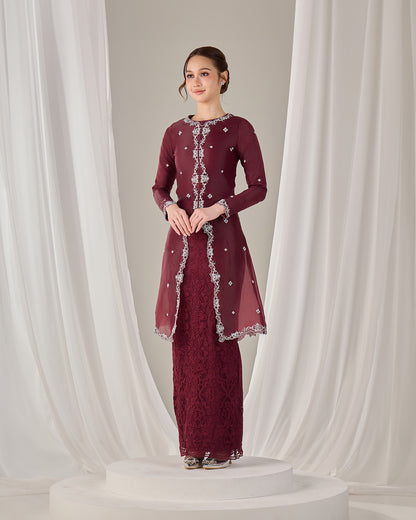 IMANE KURUNG (BURGUNDY)