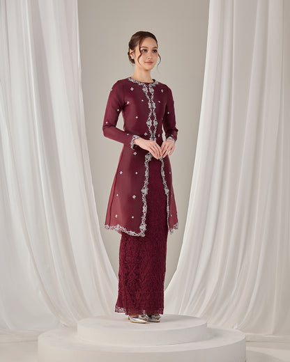 IMANE KURUNG (BURGUNDY)