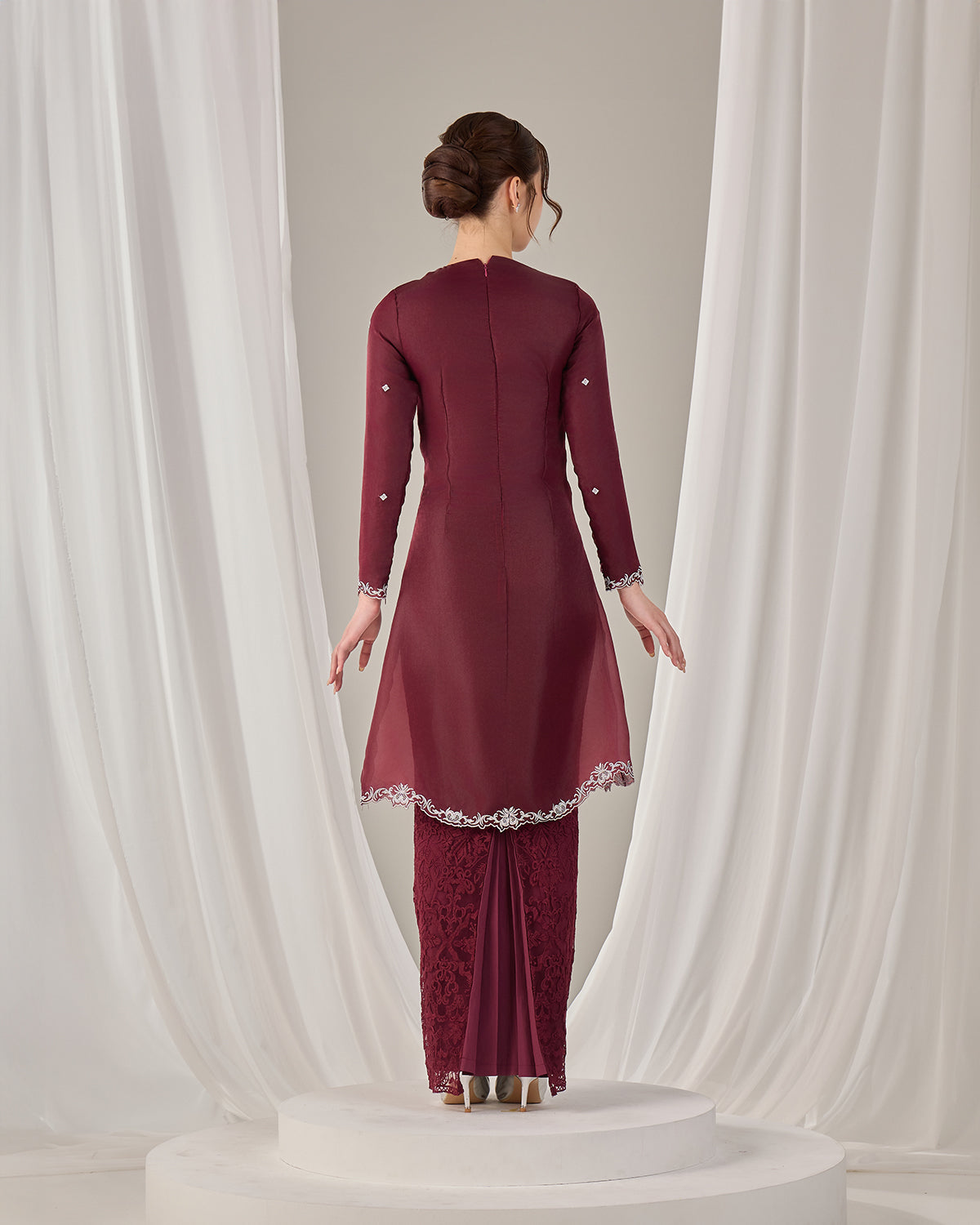 IMANE KURUNG (BURGUNDY)