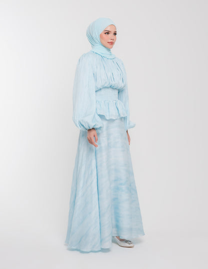 DORA DRESS (AQUA BLUE)