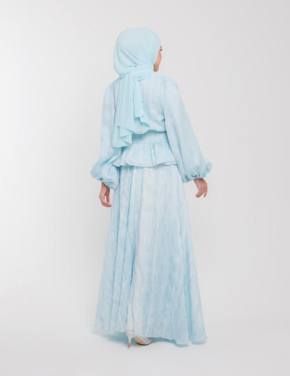 DORA DRESS (AQUA BLUE)