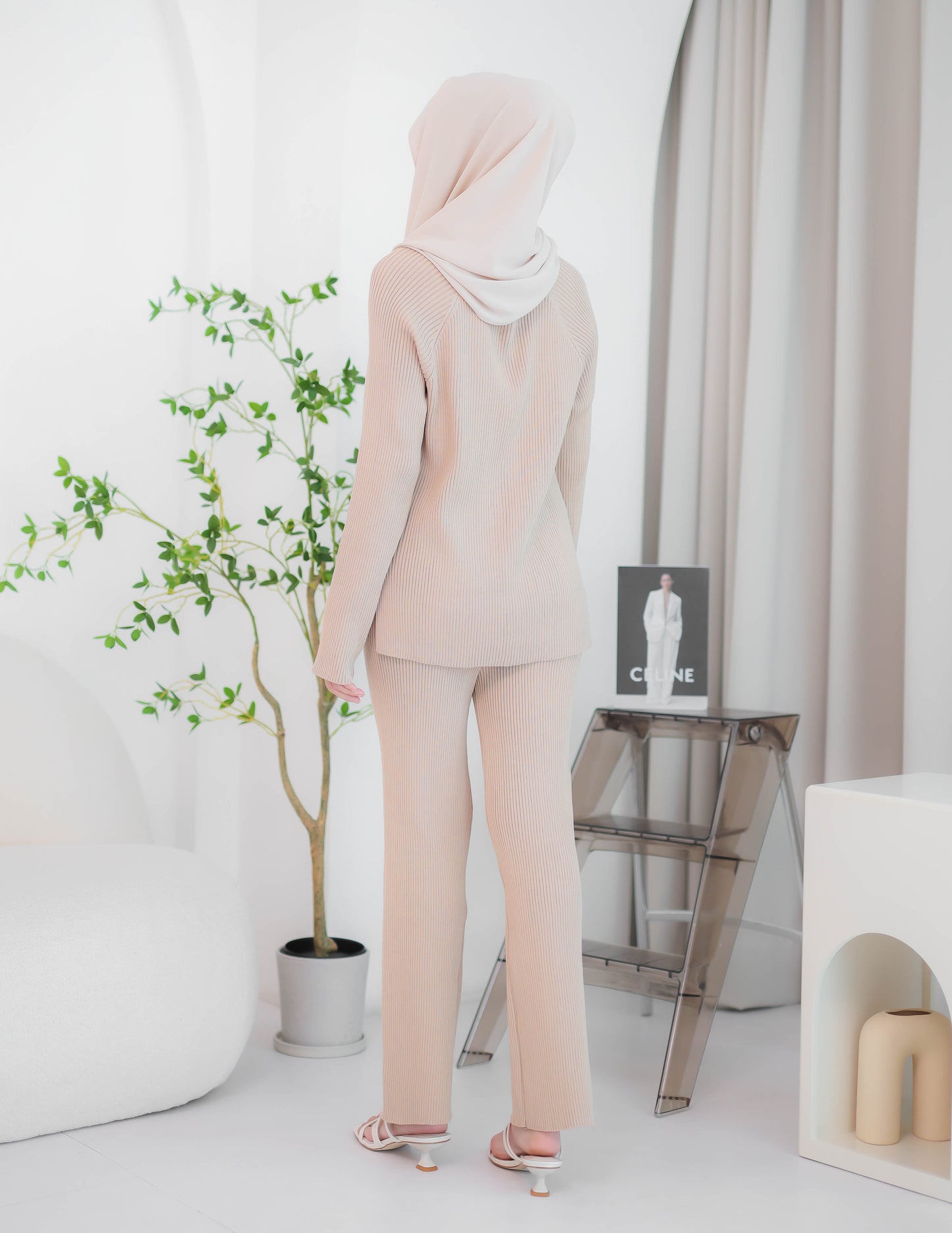 HALLEY KNIT SET (BROWN)