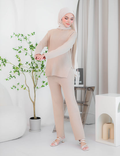 HALLEY KNIT SET (BROWN)