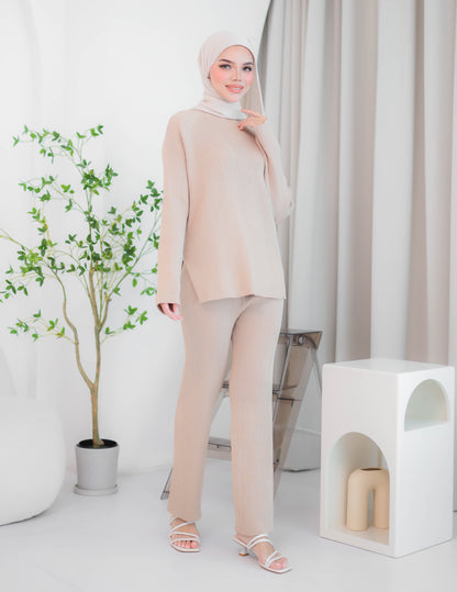 HALLEY KNIT SET (BROWN)