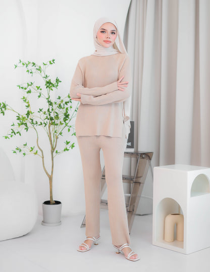HALLEY KNIT SET (BROWN)