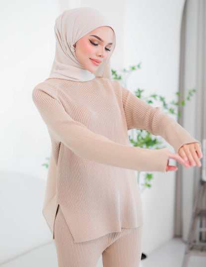 HALLEY KNIT SET (BROWN)