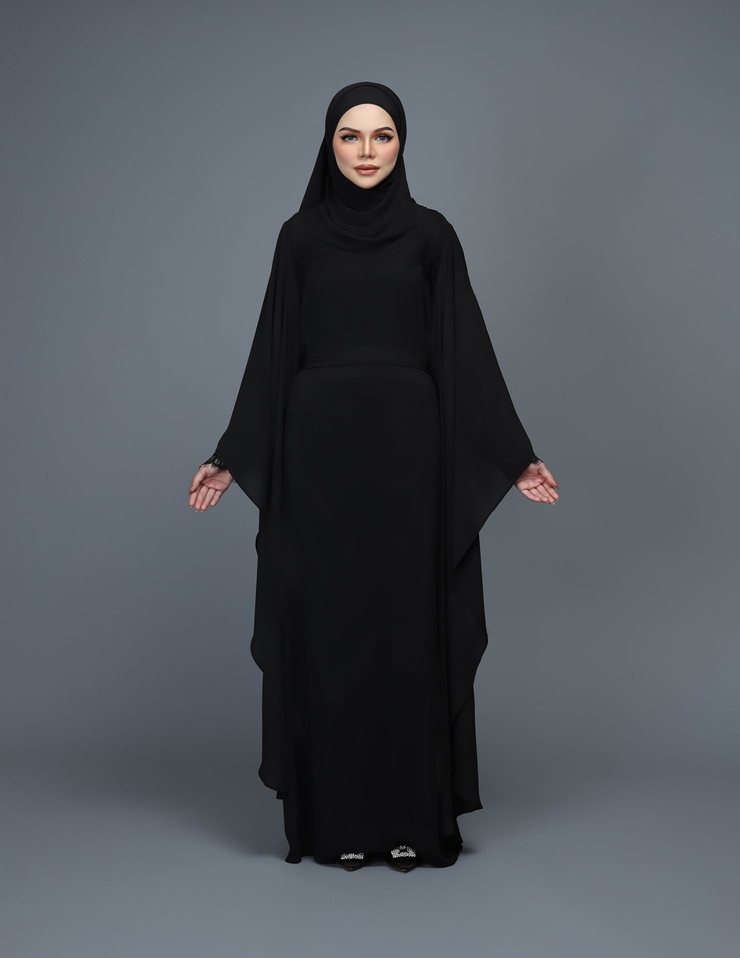 RAYNA ABAYA (BLACK)