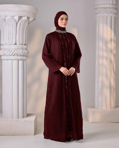 MAHA ABAYA (BURGUNDY)