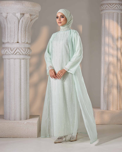 MINOR DEFECT MAHA ABAYA (MINT GREEN)