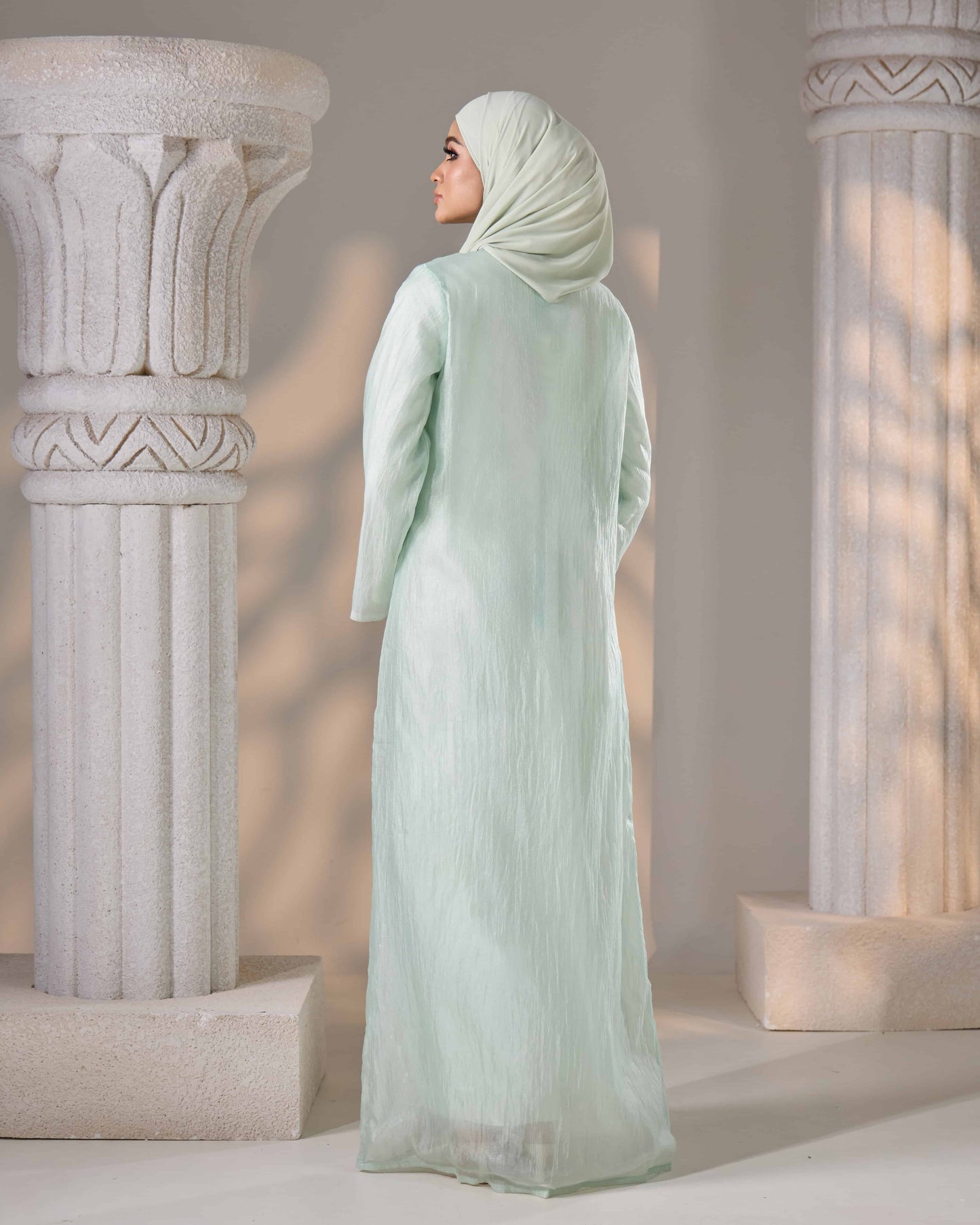 MINOR DEFECT MAHA ABAYA (MINT GREEN)