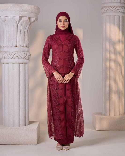 MINOR DEFECT REFA DRESS (BURGUNDY)