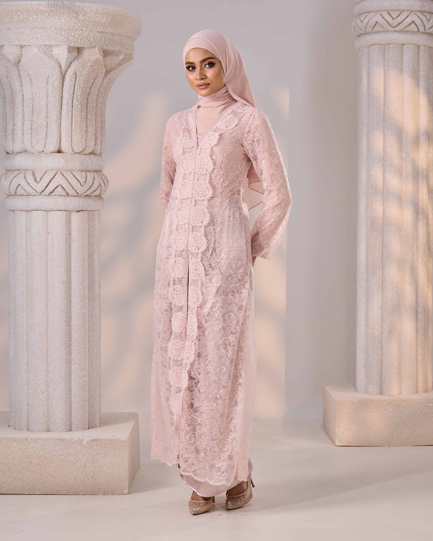 REFA DRESS (DUSTY PINK)