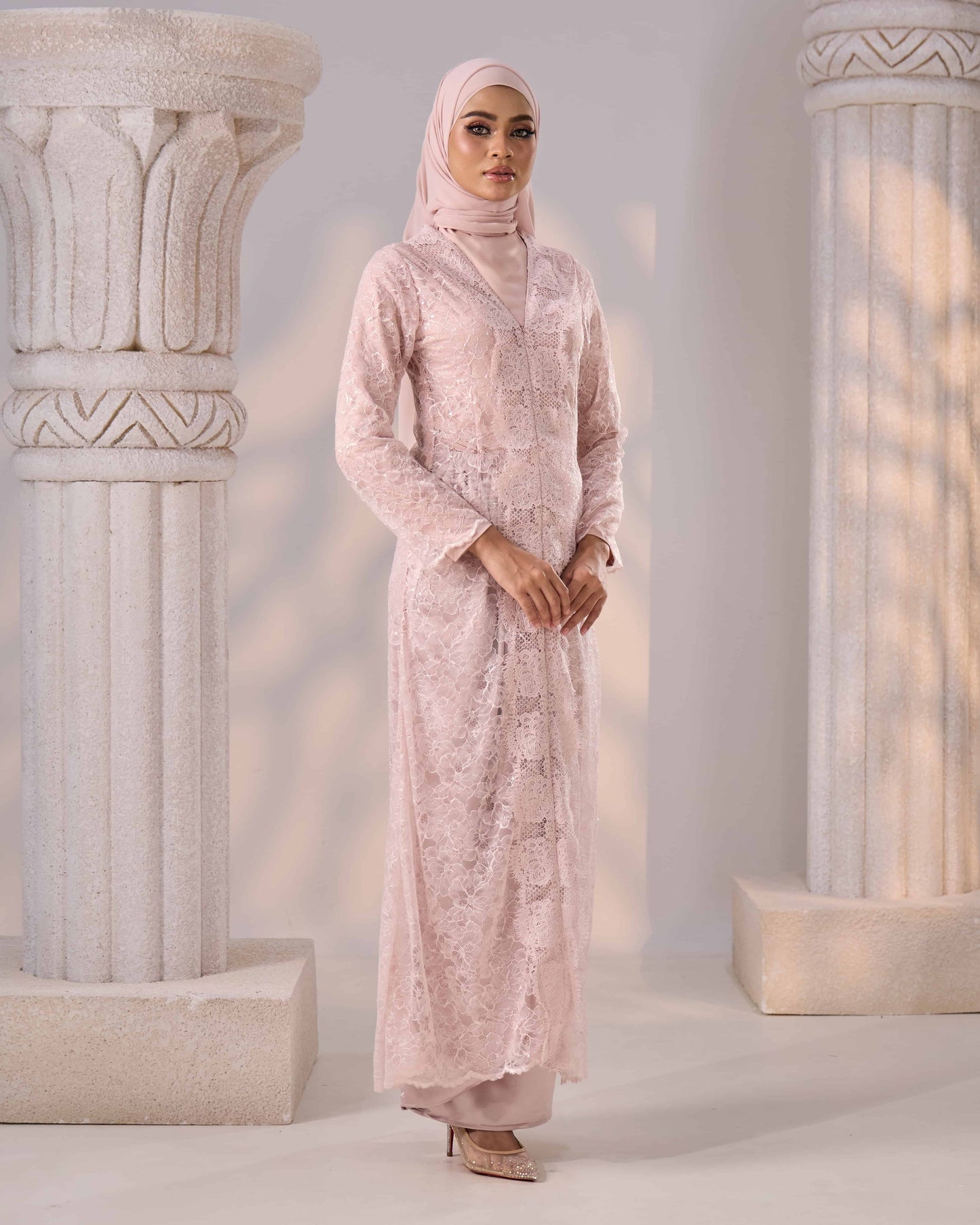 REFA DRESS (DUSTY PINK)